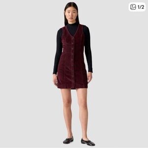 Levi's Burgundy Corduroy Mini Dress
